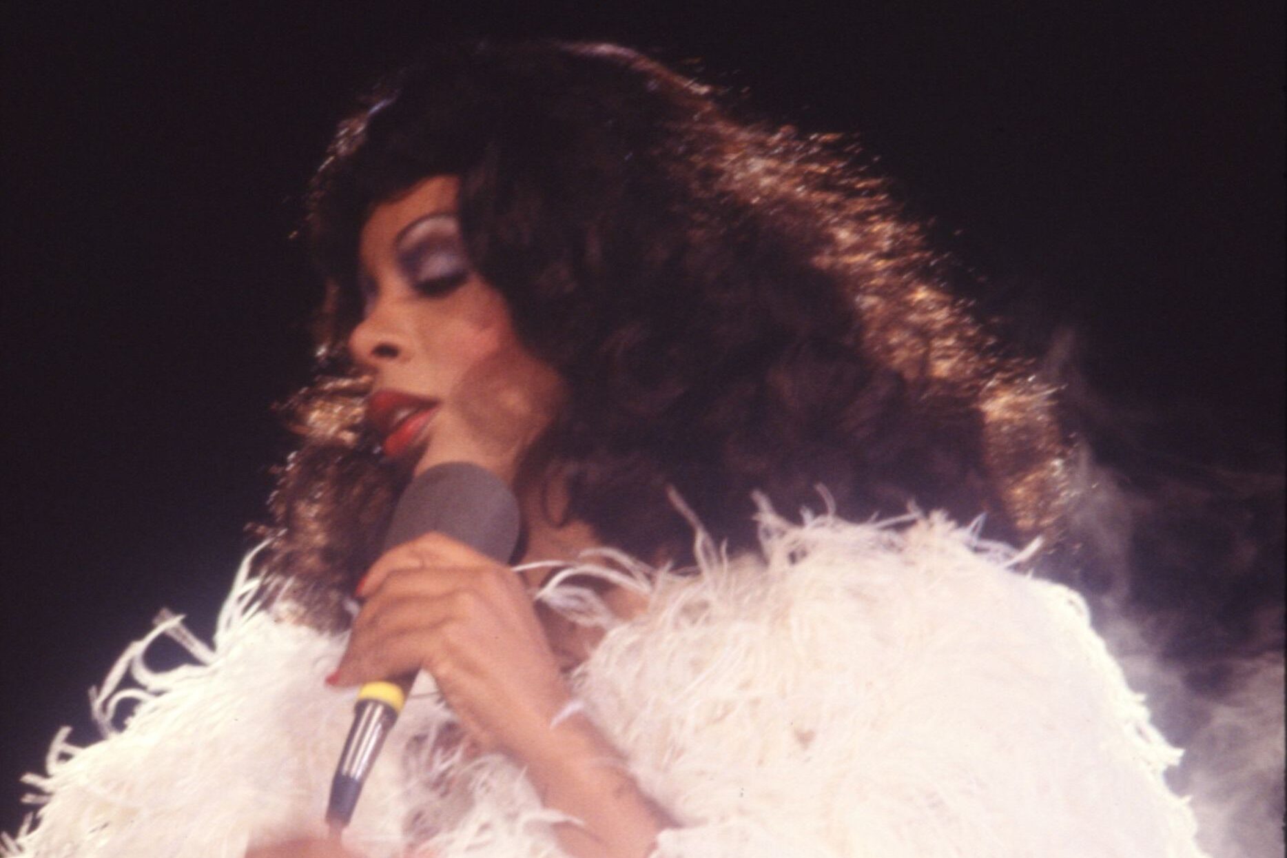 A still from "Love to Love You Donna Summer."