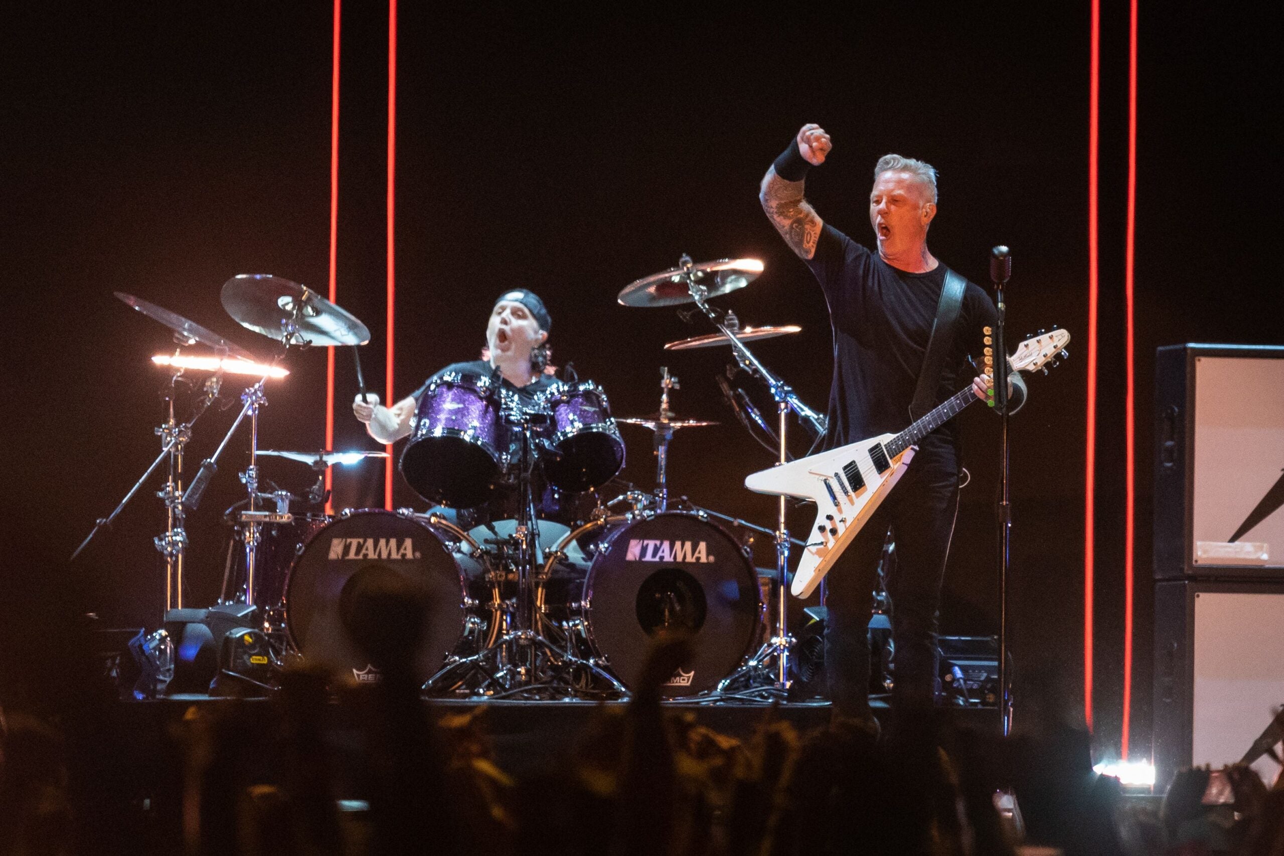 Metallica headlines during the third day of the 2022 Boston Calling music festival in Boston, MA, May 29, 2022.