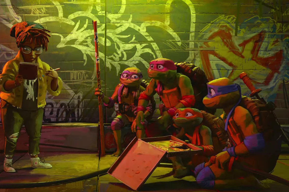 An image from "Teenage Mutant Ninja Turtles: Mutant Mayhem."