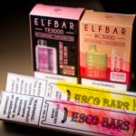 Elf Bar and Esco Bar disposable vaping devices.