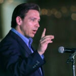 Republican presidential candidate Florida Gov. Ron DeSantis speaks during a campaign event, Friday, June 2, 2023, in Lexington, S.C.