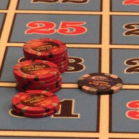 Chips sit on a roulette table at the Hard Rock casino in Atlantic City N.J., on May 17, 2023.