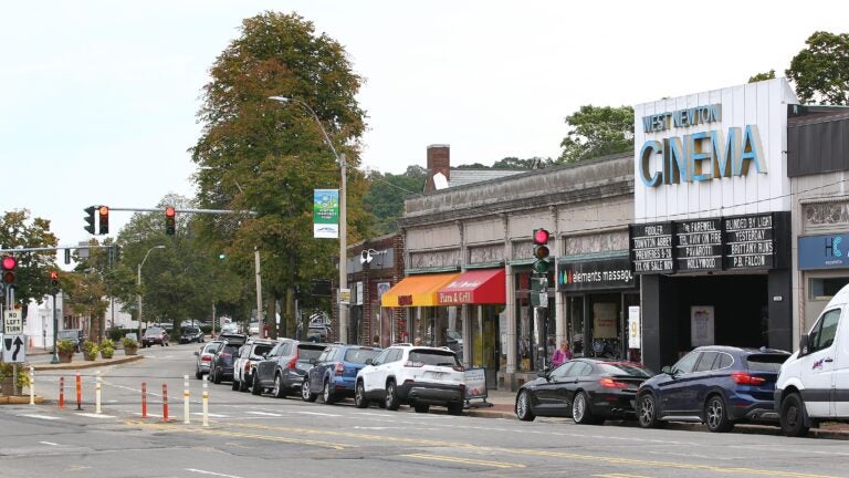 Washington Street in West Newton. Newton officials are attempting to rewrite key sections of the city’s zoning code to allow for more multifamily housing, the latest in an early wave of rezoning efforts beginning to take hold across the region.