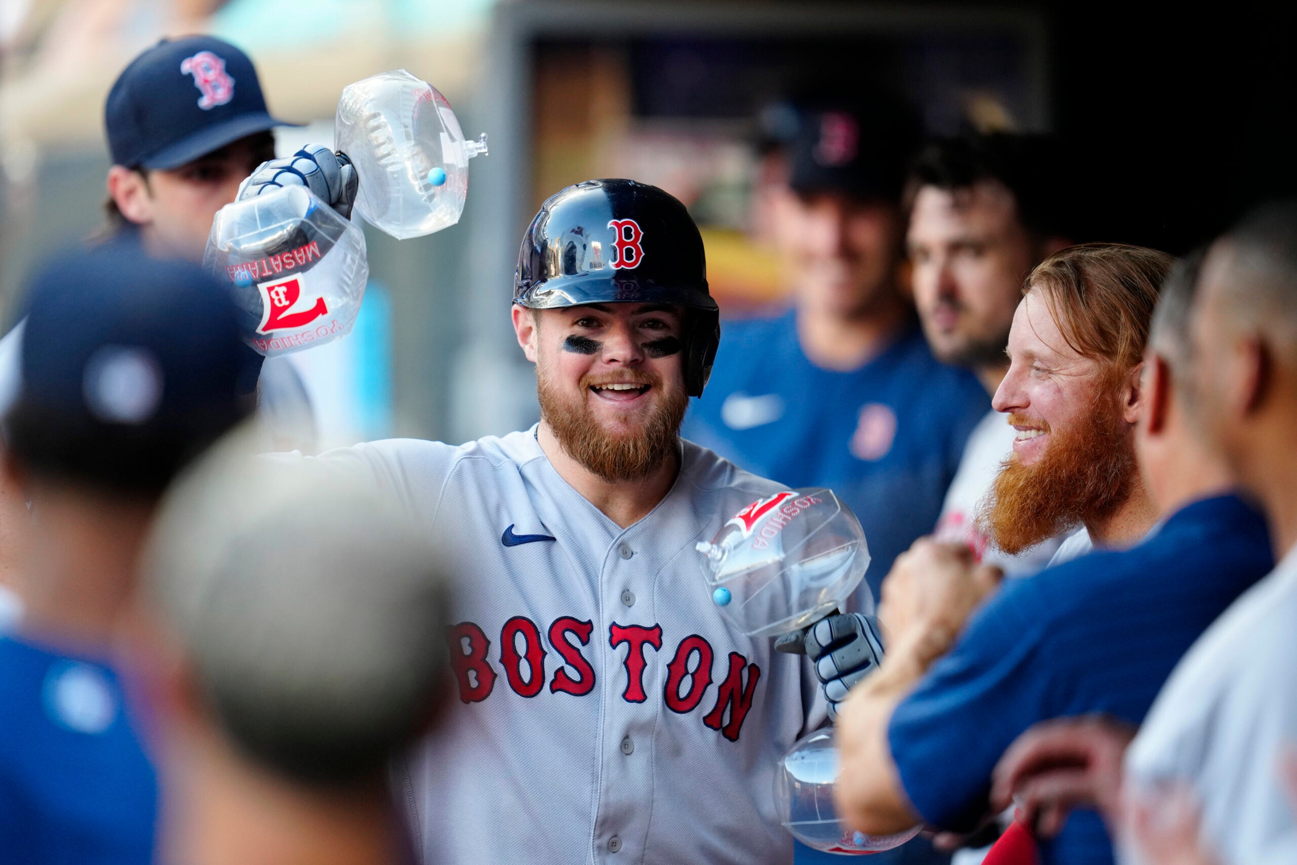 Bobby Dalbec crushes home run off of a moving train at Polar Park