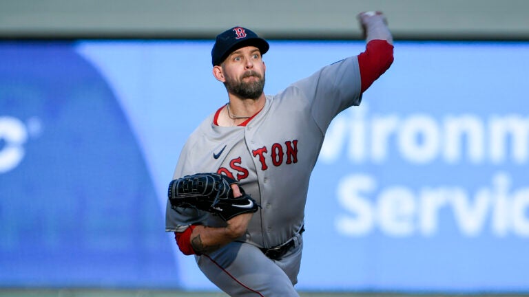 Boston Red Sox starting pitcher Kutter Crawford winds up during the second  inning of the team's baseball game against the Minnesota Twins, Tuesday,  June 20, 2023, in Minneapolis. (AP Photo/Abbie Parr Stock