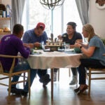 Venezuelan migrants at the home they are renting in Martha’s Vineyard, Mass.