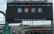 Why is there no Terminal D at Logan Airport?