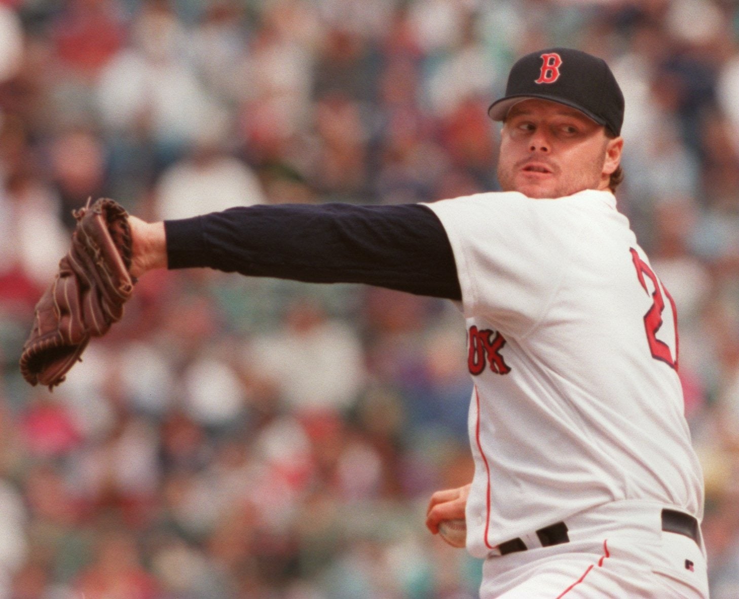 Red Sox pitcher Roger Clemens in 1995.