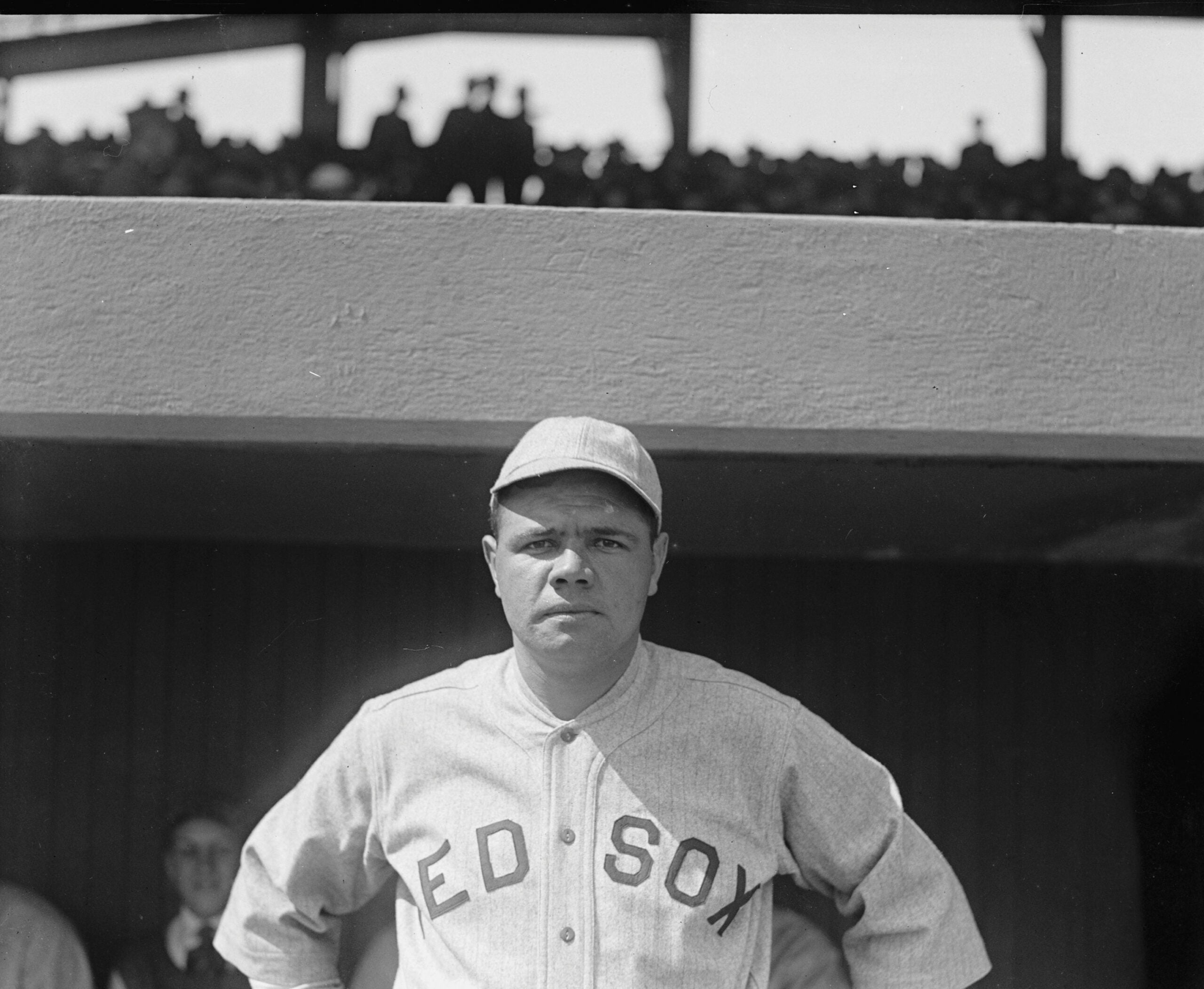 Red Sox outfielder Babe Ruth in 1919.