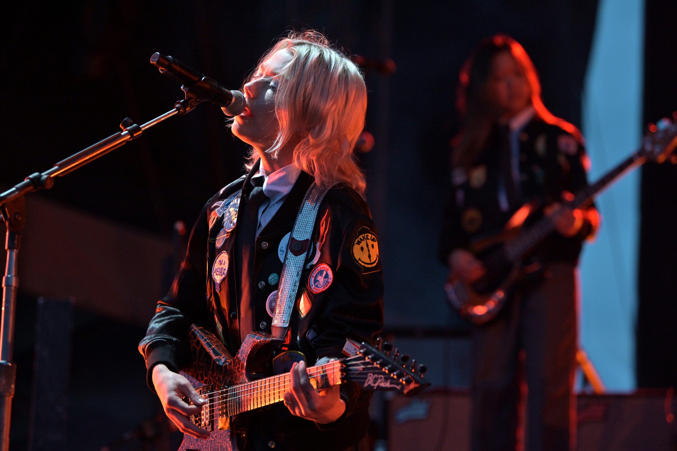 Phoebe Bridgers of boygenius in concert at the Stage at Suffolk Downs.