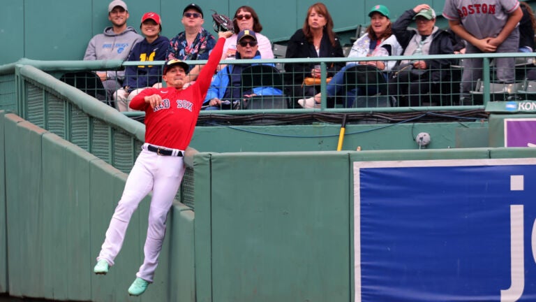 SEE IT: Fan runs onto Fenway Park field during Red Sox game