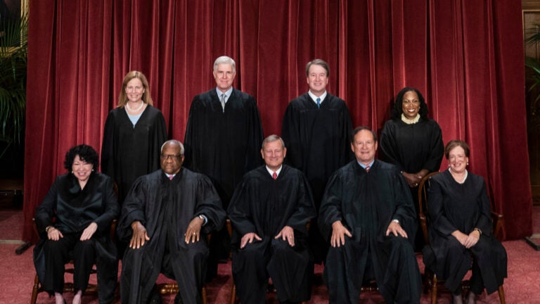 The justices of the Supreme Court in Washington, D.C.
