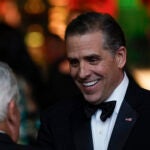 FILE - Hunter Biden talks with guests before President Joe Biden offers a toast during a State Dinner for India's Prime Minister Narendra Modi at the White House in Washington, June 22, 2023.