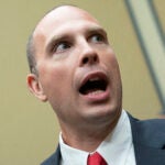 U.S. Air Force (Ret.) Maj. David Grusch, testifies before a House Oversight and Accountability subcommittee hearing on UFOs, Wednesday, July 26, 2023, on Capitol Hill in Washington, D.C.