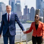 Then-New York City Mayor Bill de Blasio and his wife, Chirlane McCray, on May 16, 2019.