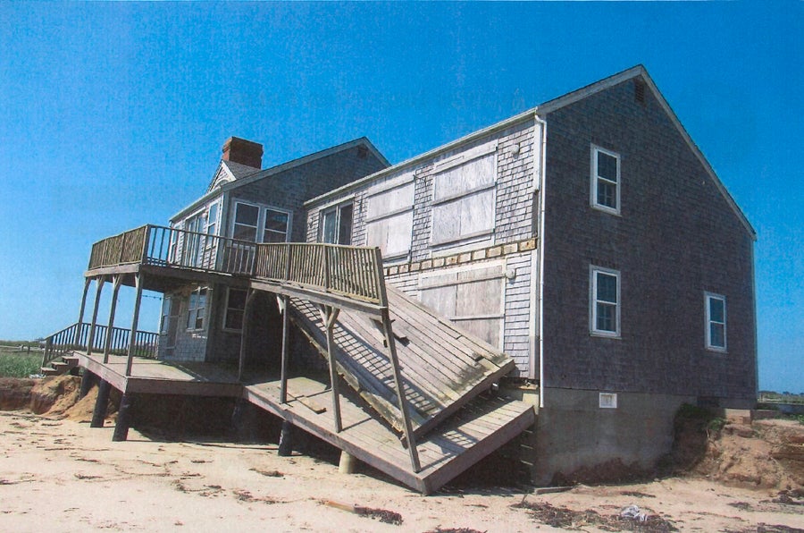 Nantucket oceanfront home condemned after erosion strips away 35 feet