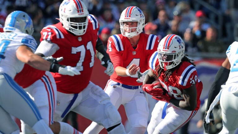 Patriots throwback jerseys, explained: What to know about New England's red  uniforms, 'Pat the Patriot' helmet logo