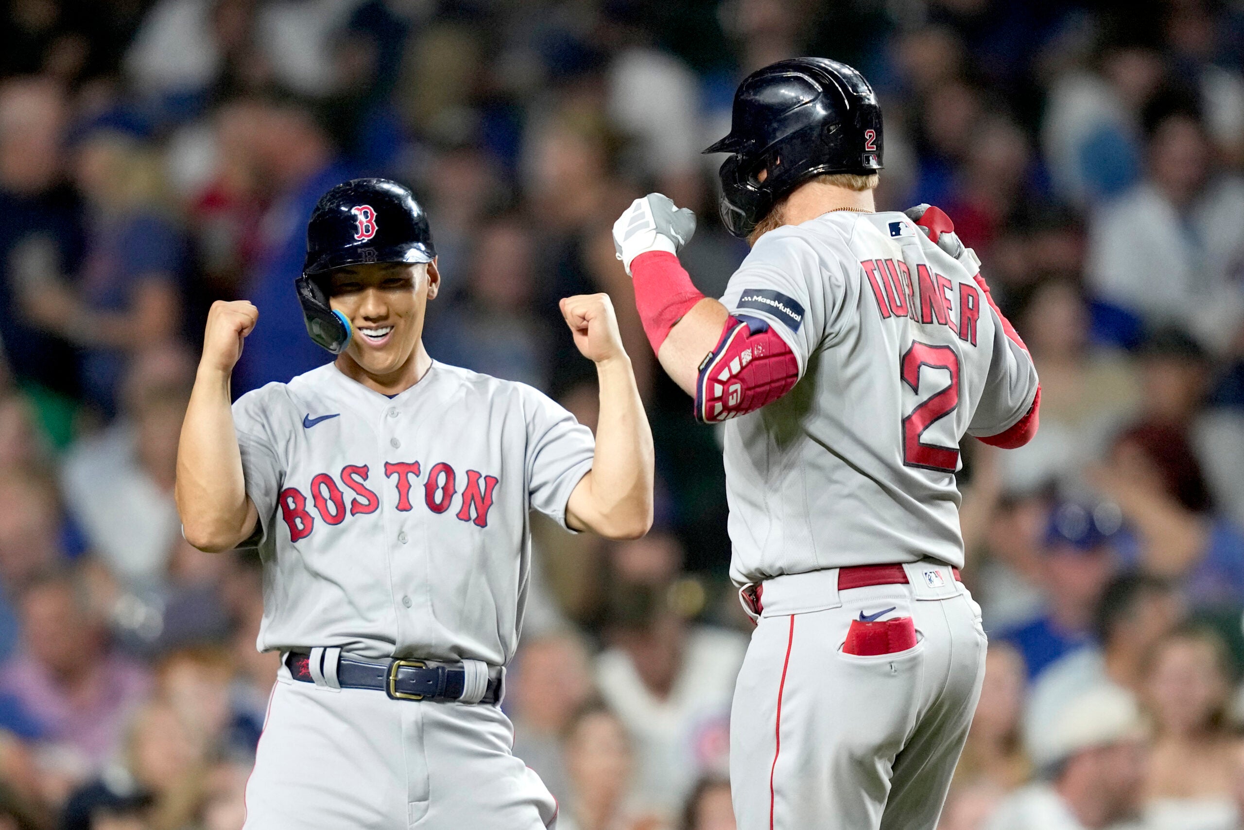 Yu Chang drives in 2 runs in 5-run 2nd inning as Red Sox beat A's 7-3