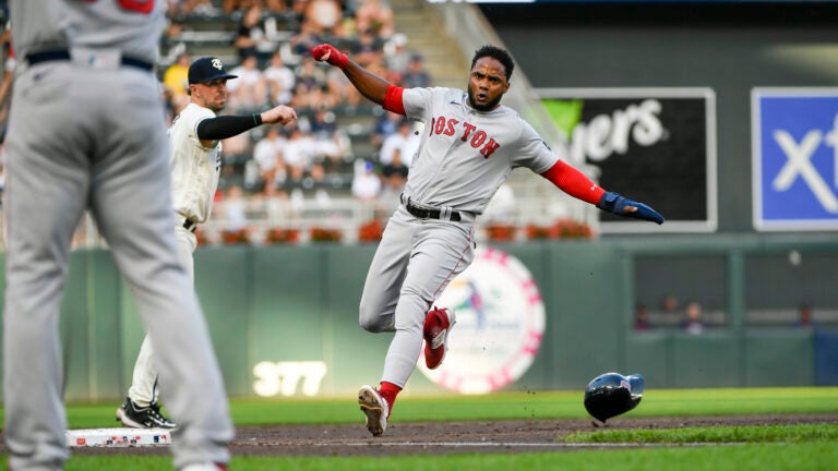 Pablo Reyes of the Boston Red Sox walks off of the field after a game  News Photo - Getty Images