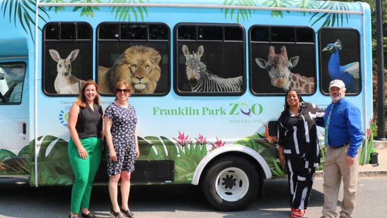 Complimentary shuttle at Franklin Park Zoo