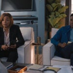 Tiffany Haddish and Sam Richardson in "The Afterparty," now streaming.