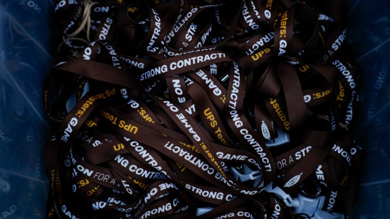 UPS lanyards.