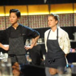Kristen Kish, left, and Brooke Williamson in a scene from "Top Chef: Seattle."