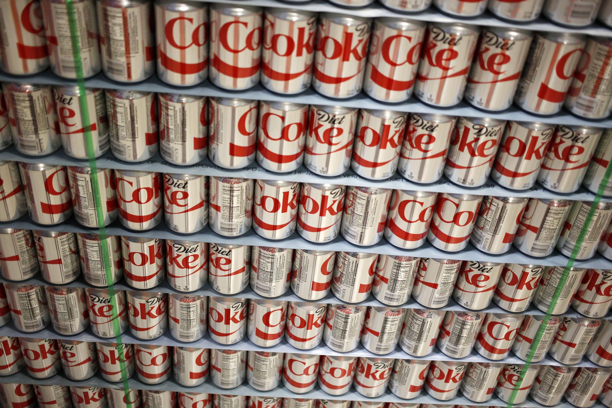 A pallet of Coca-Cola Co. Diet Coke.