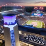 Patriots Gillette Stadium new video board, lighthouse rendering