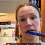 Kristen Bell and Dax Shepard were stranded at Logan Airport in Boston on Wednesday.