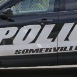 A Somerville police vehicle.
