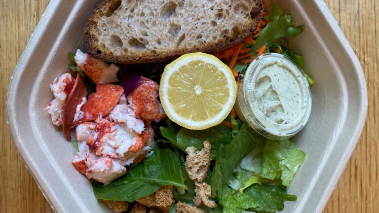Sweetgreen's lobster roll salad as prepared