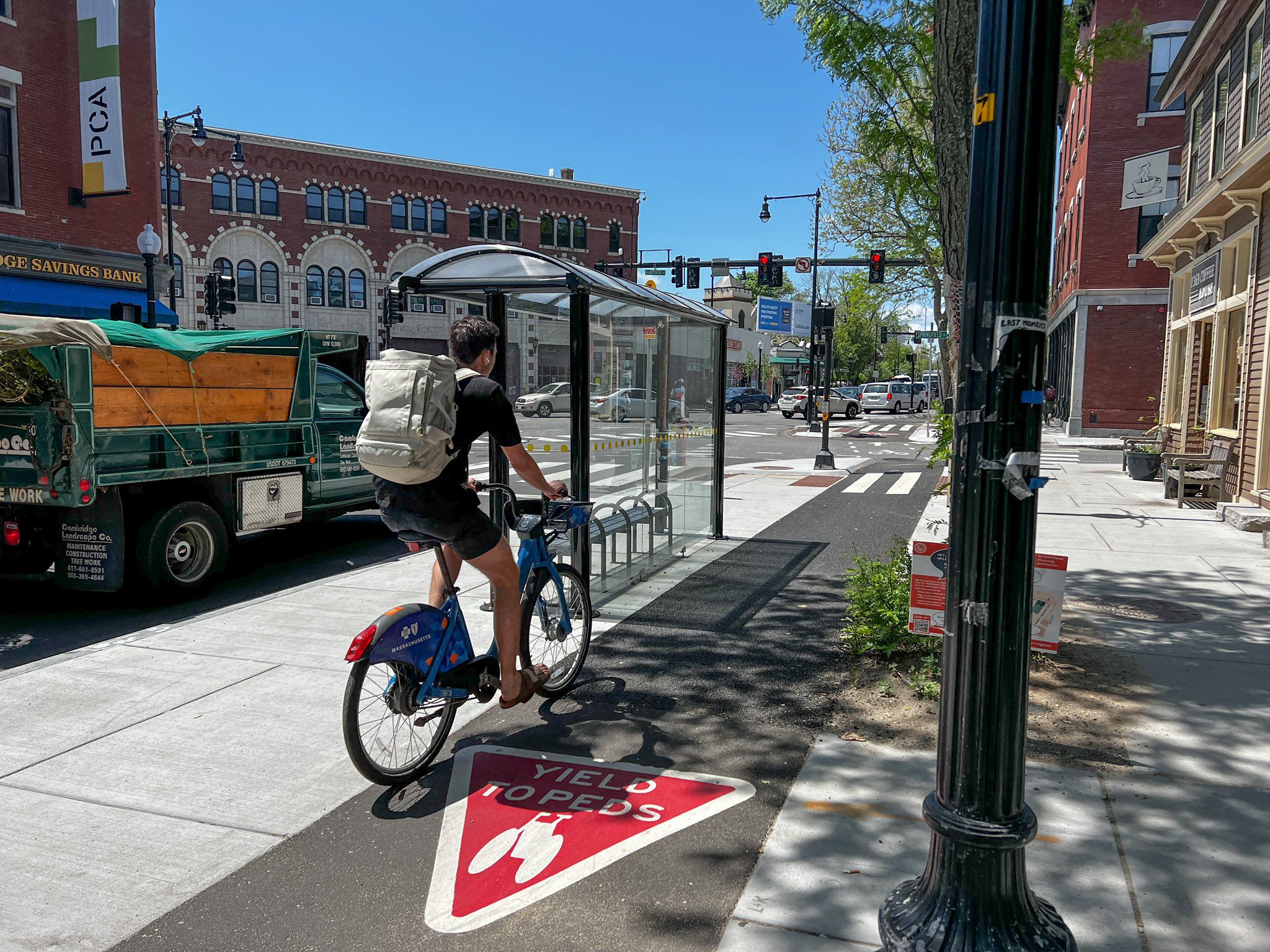 Video of new bike lane infrastructure in the Netherlands was