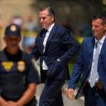 President Joe Biden’s son Hunter Biden leaves after a court appearance, Wednesday, July 26, 2023, in Wilmington, Delaware.