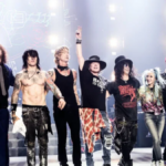 Guns N Roses on stage.