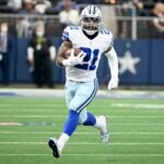 Ezekiel Elliott rushed for 876 yards and 12 touchdowns in 15 games with the Cowboys last season.