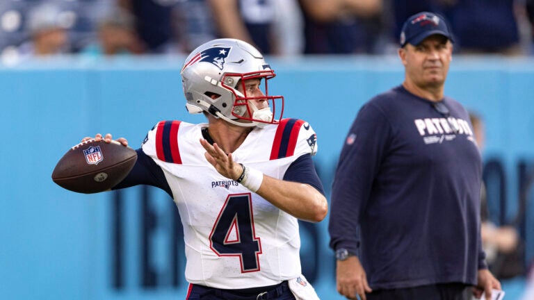 New England Patriots Quarterback Bailey Zappe Receiving Passion