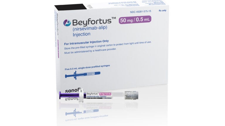 Packaging for the medication Beyfortus.