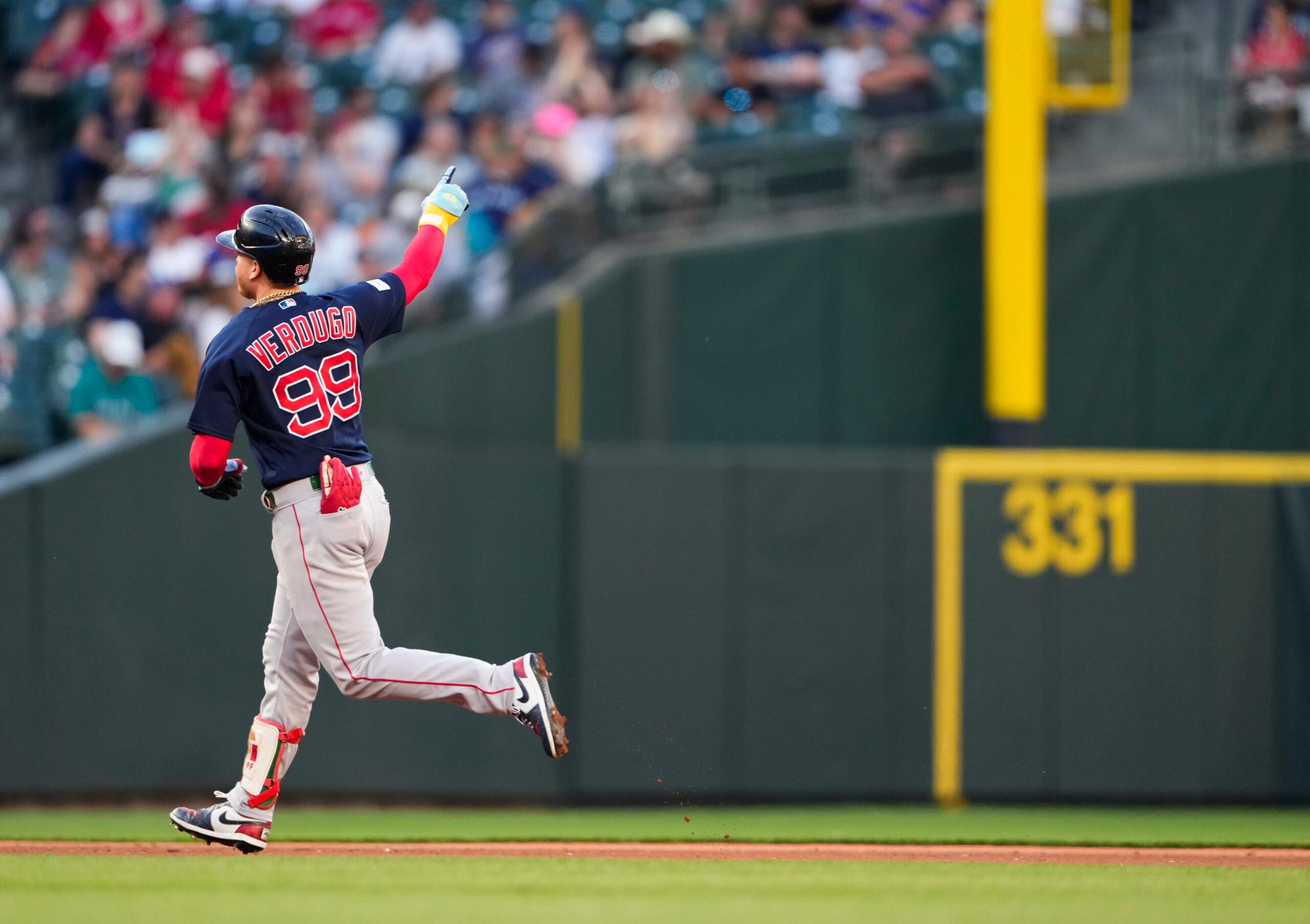 Alex Verdugo #99 Boston Red Sox at Washington Nationals August 15