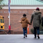 Students return to Richneck Elementary in Newport News, Va.