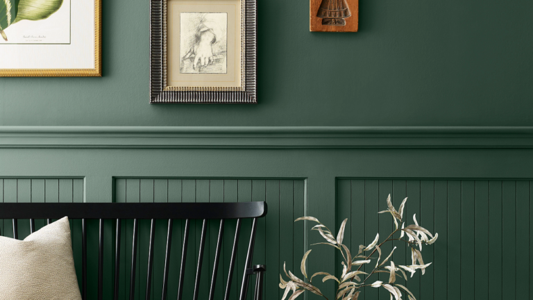Dark green wall from Sherwin Williams Colormix forecasr.