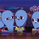 A scene from the Apple TV+ animated series "Strange Planet."