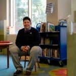 Dr. Angela Kade Goepferd, medical director of the gender health program at Children’s Minnesota hospital, sits for a portrait.