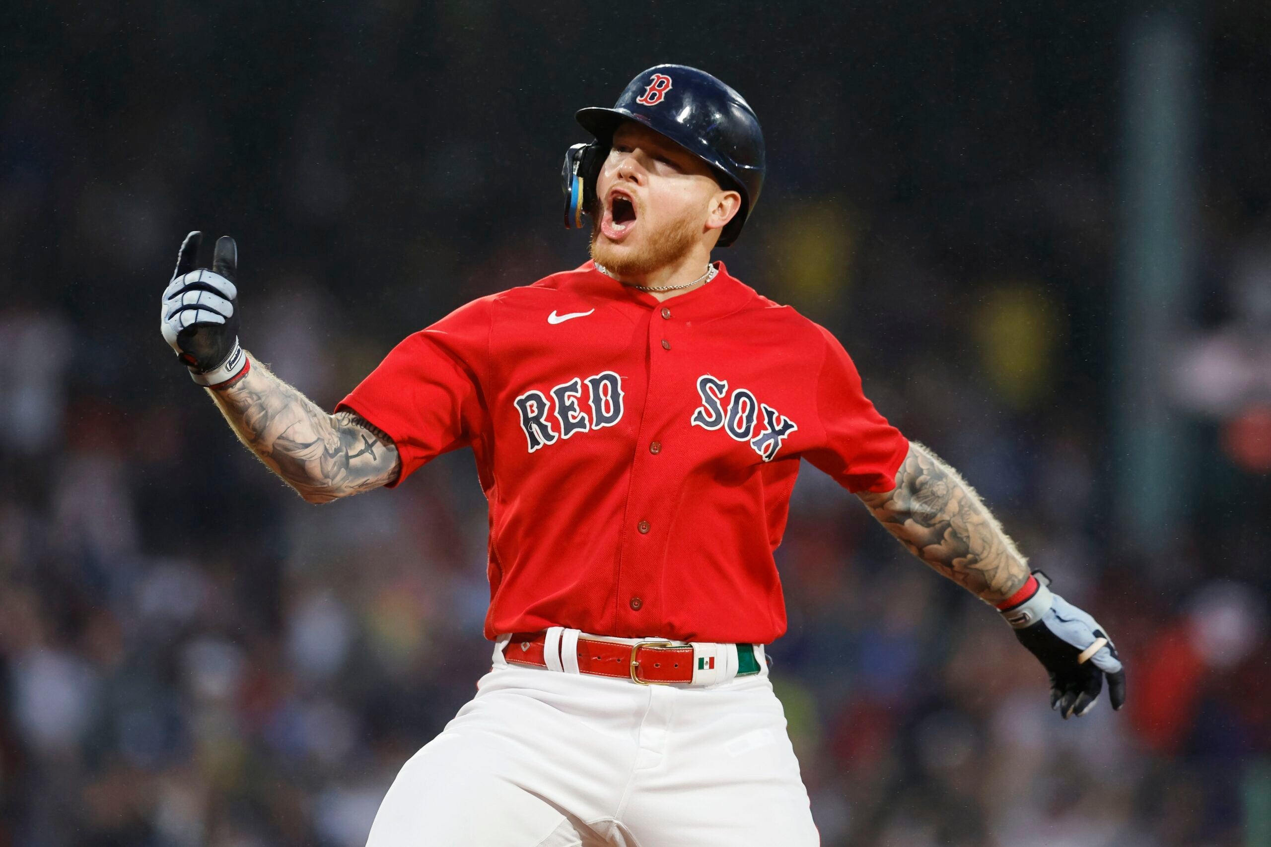 Alex Verdugo happy to stay with Red Sox after trade deadline