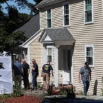 24 Fairfield Street being searched by the FBI.