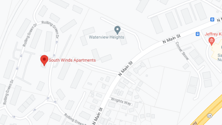 Map of South Winds Apartments