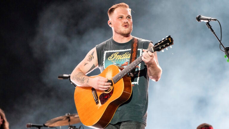 Zach Bryan performs at Festival d'ete de Quebec, Sunday, July 9, 2023, at Plains of Abraham in Quebec City.