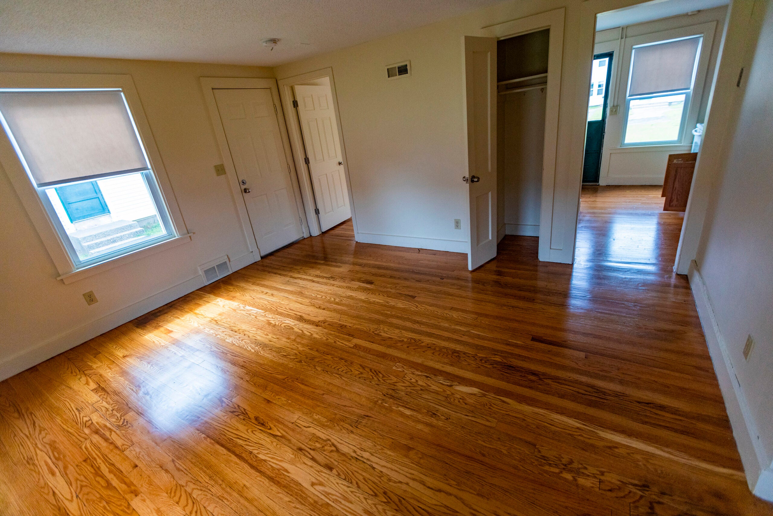 An empty apartment is seen at Brady Village in Agawam, Mass.