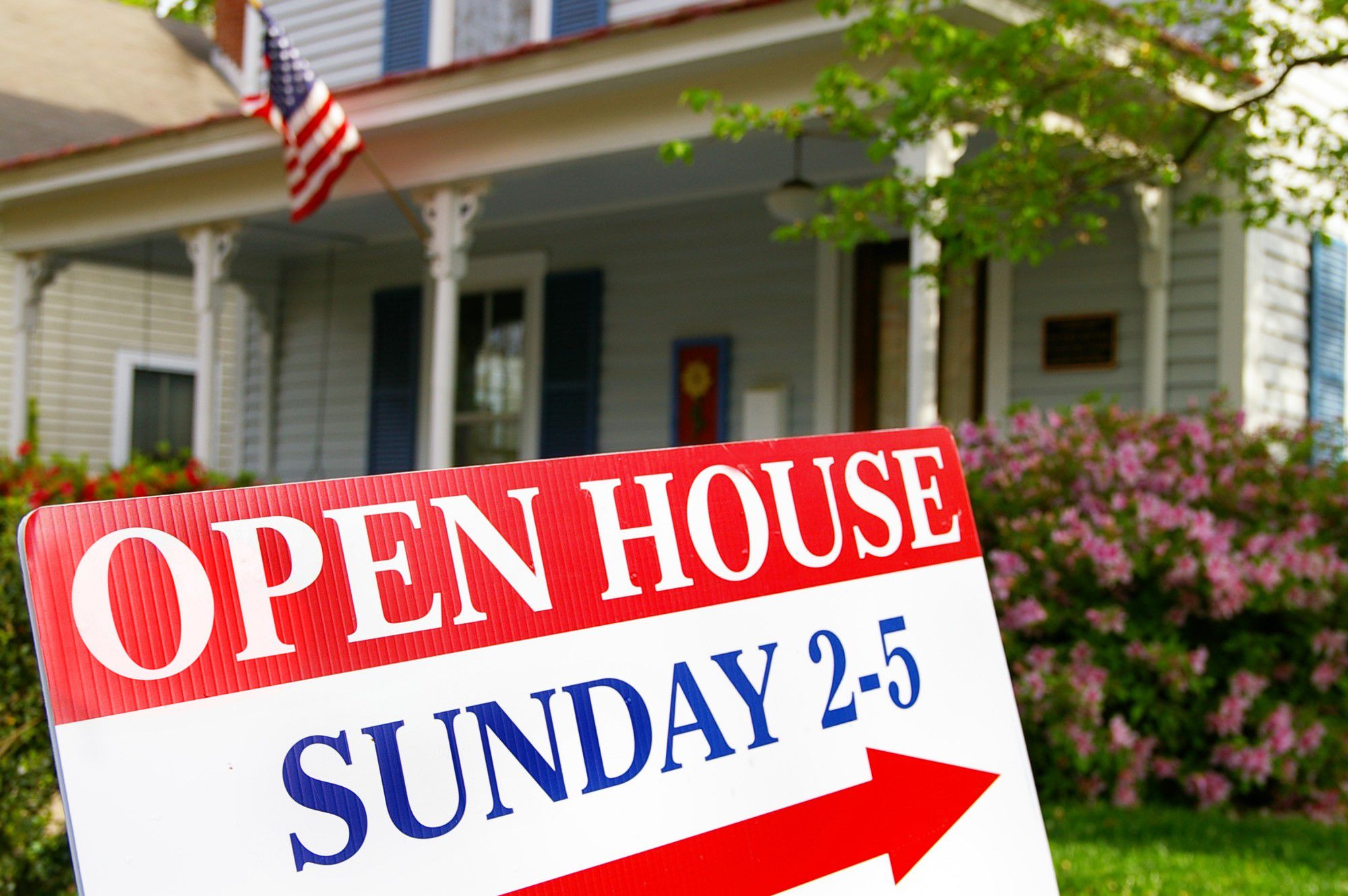 Adobe Stock of an open house sign