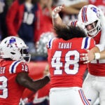 Brenden Schooler Patriots field goal block